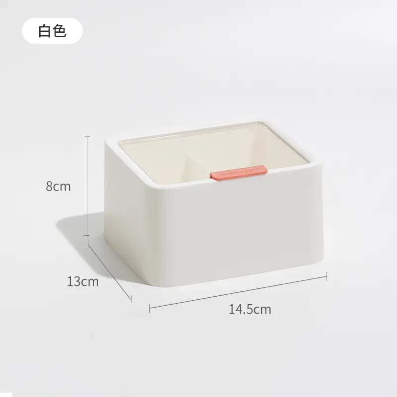 Transparent Cosmetic Storage Box with Lid Double Layer - Image 2