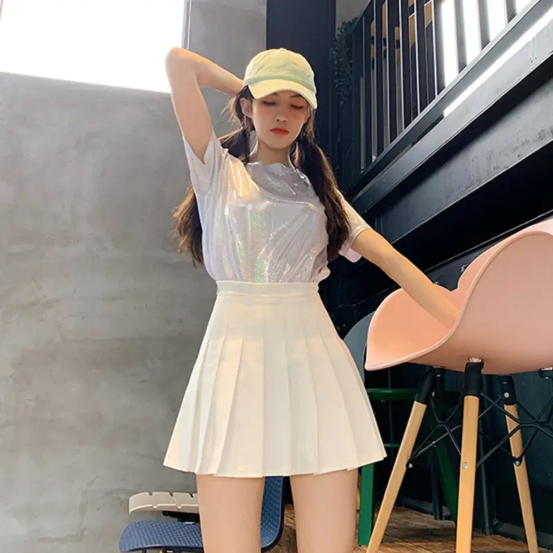 Women Sequins Jazz Hip Hop Costume Suit Purple White