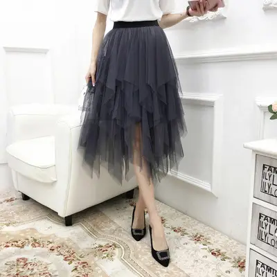 Pink Sequin Starry Sky Mesh Skirt Women's 2025 Spring - Image 8