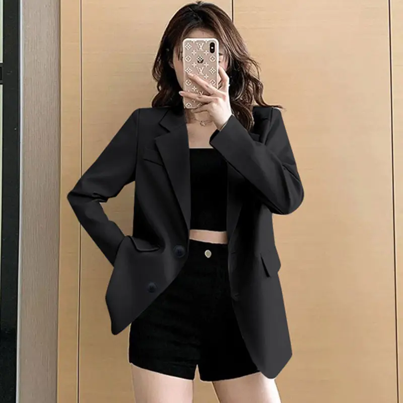 Women Pink Blazer 2026 Korean Style Loose Suit - Image 9