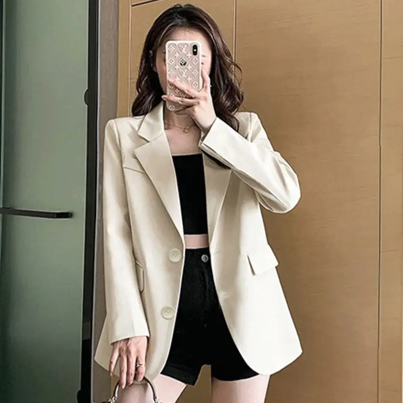 Women Pink Blazer 2026 Korean Style Loose Suit - Image 5