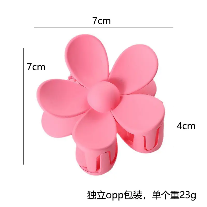 Black Flower Grip Hair Clip for Women - Image 31