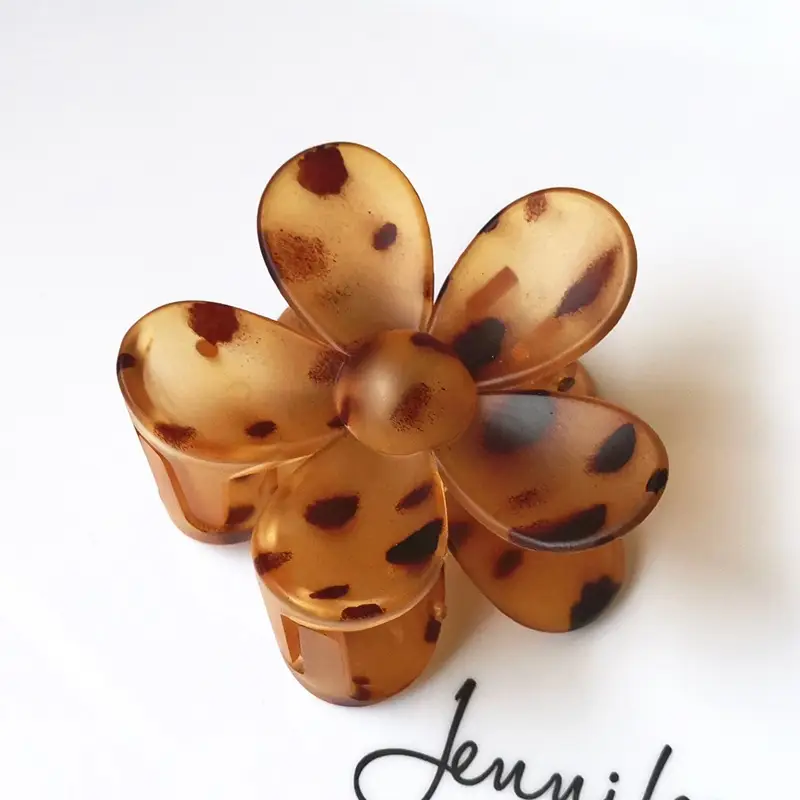 Black Flower Grip Hair Clip for Women - Image 16