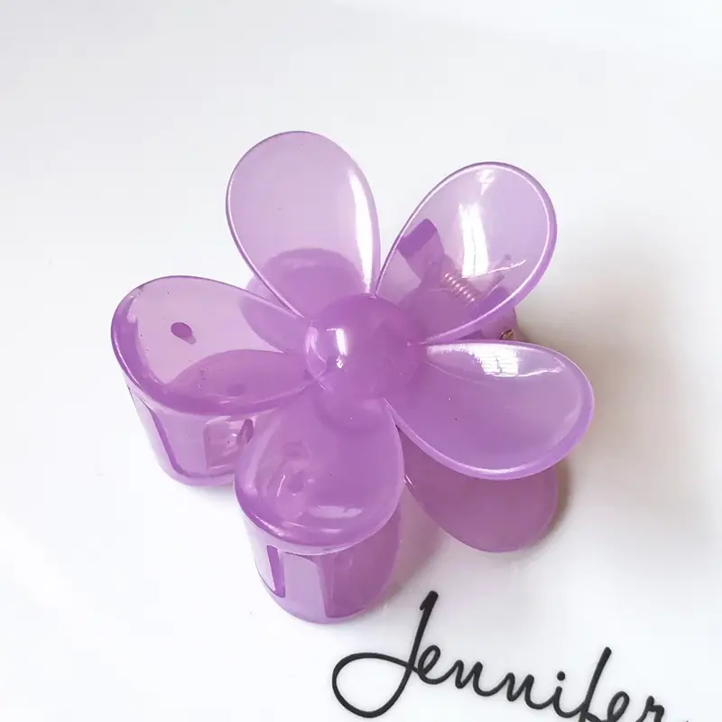 Black Flower Grip Hair Clip for Women - Image 21