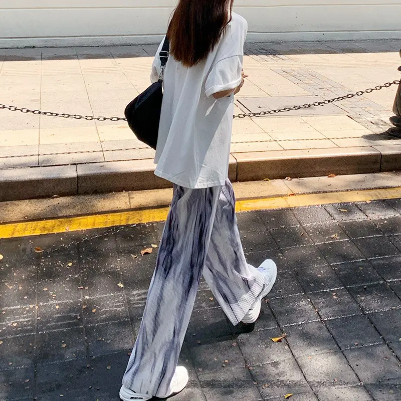 Women Tie-Dye Wide Leg Pants Summer 2026 - Image 3