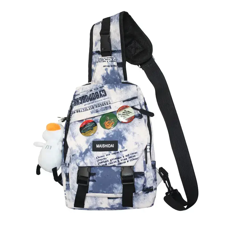 Men's Street Trendy Chest Bag Large Capacity Waterproof