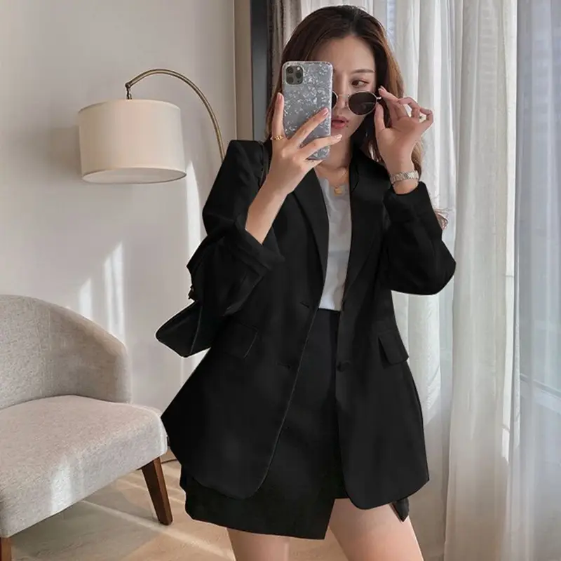 Women's 2026 Blazer Suit Cream British Style - Image 8