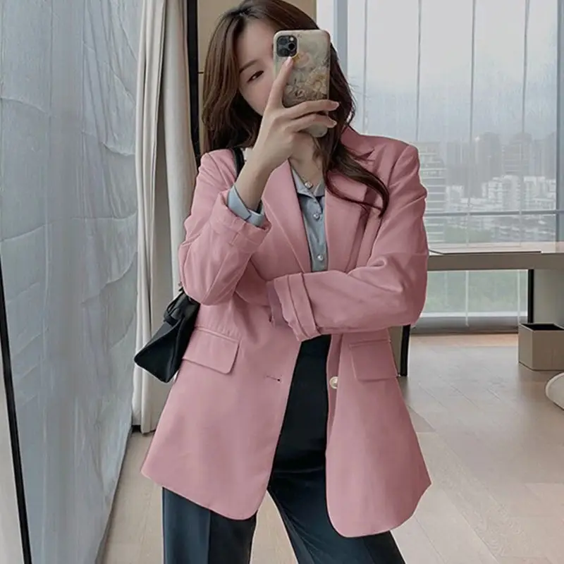 Women's 2026 Blazer Suit Cream British Style — feature 1