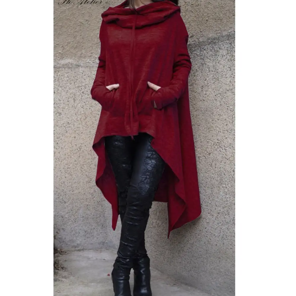 Black Long Hooded Vest Women 2021 Winter Hooded Vest