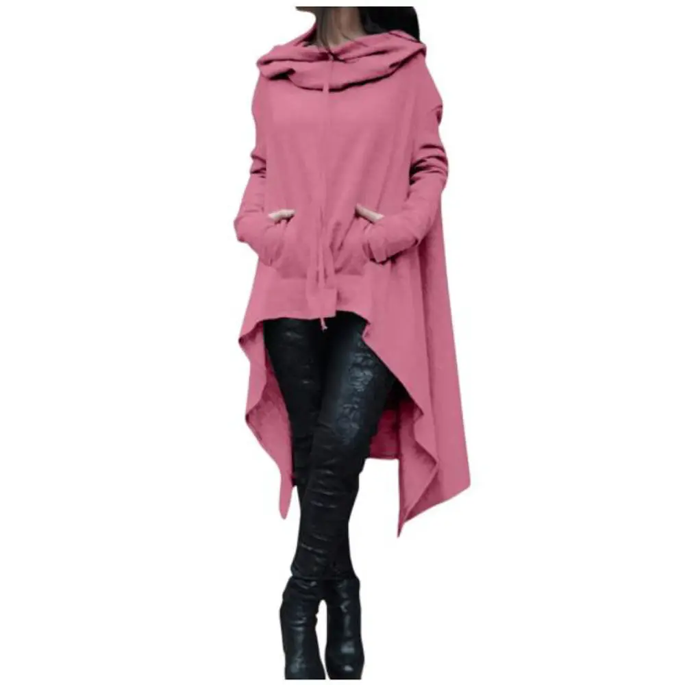 Black Long Hooded Vest Women 2021 Winter Hooded Vest