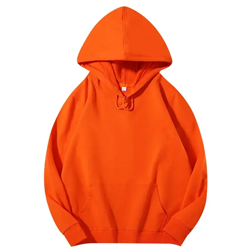 Men's Beige Terry Hooded Pullover Sweater - Image 21