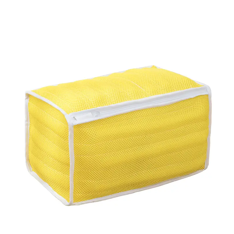 Pink Mesh Shoes Washing Bag for Home Storage
