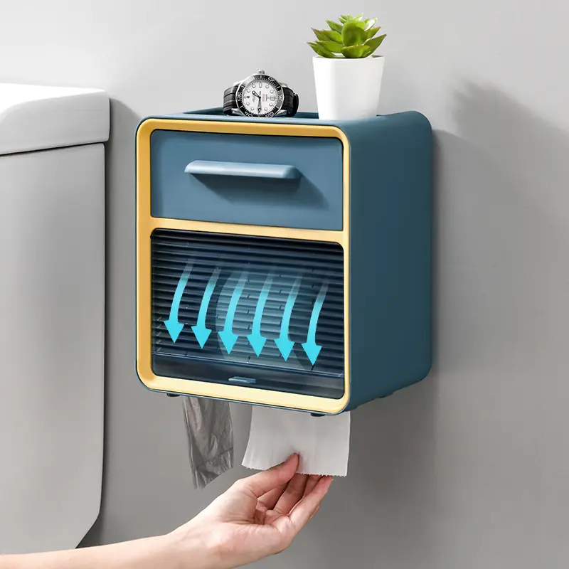 Wall-Mounted Toilet Paper Box 5KG Waterproof Roll - Image 4