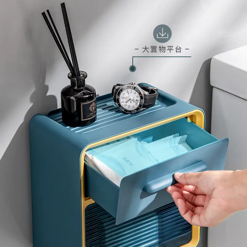 Wall-Mounted Toilet Paper Box 5KG Waterproof Roll - Image 5