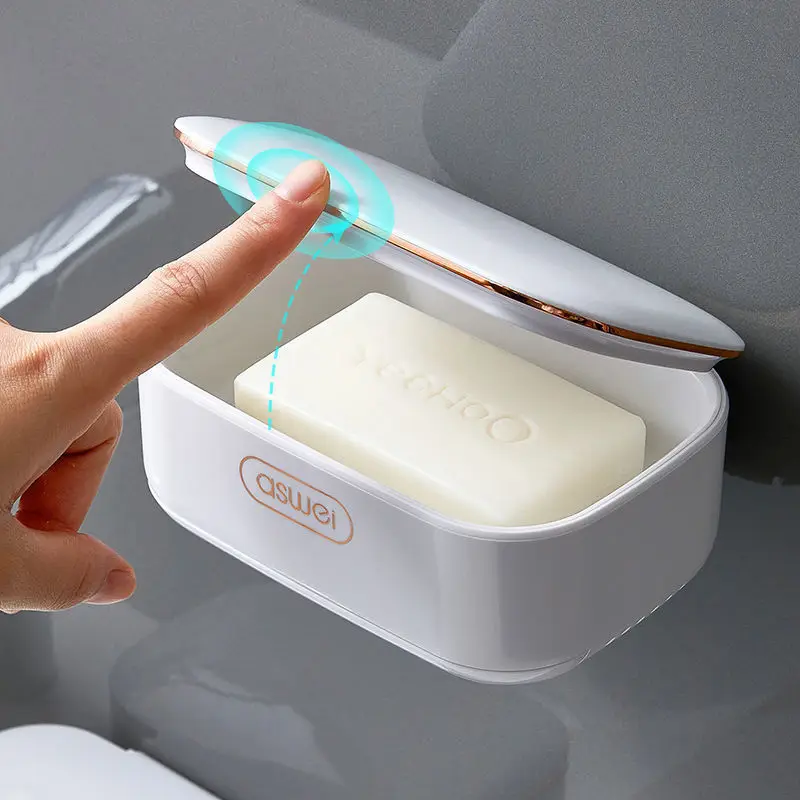 Suction Cup Soap Dish with LED Light & Punch-Free Storage - Image 5