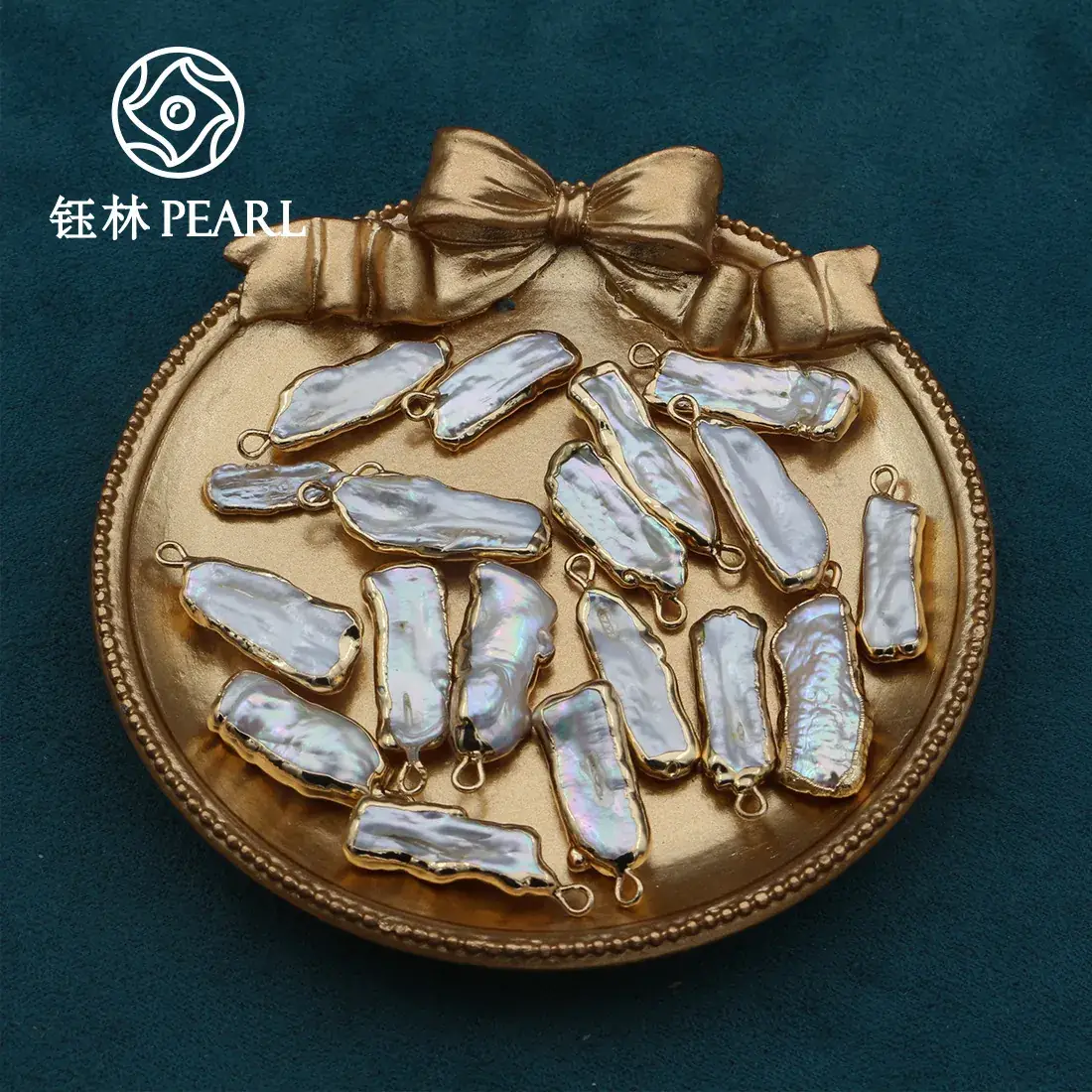 Natural Freshwater Pearl Earrings with Gold Plating - Image 4