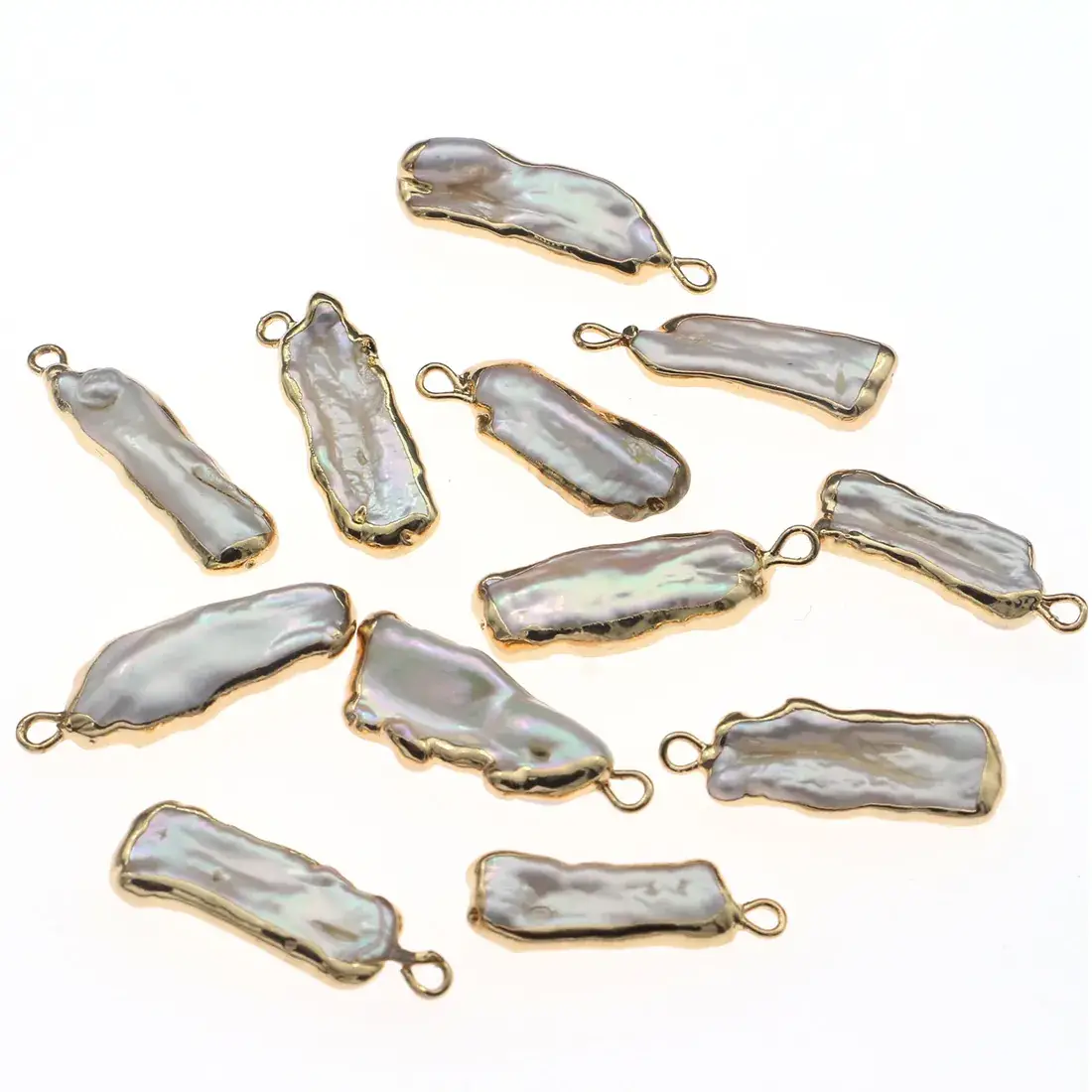 Natural Freshwater Pearl Earrings with Gold Plating - Image 5