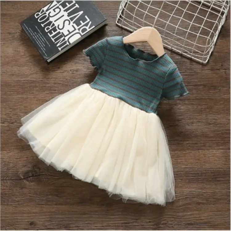 2022 New Kids Dress Short Sleeve Summer Princess 6092 - Image 2