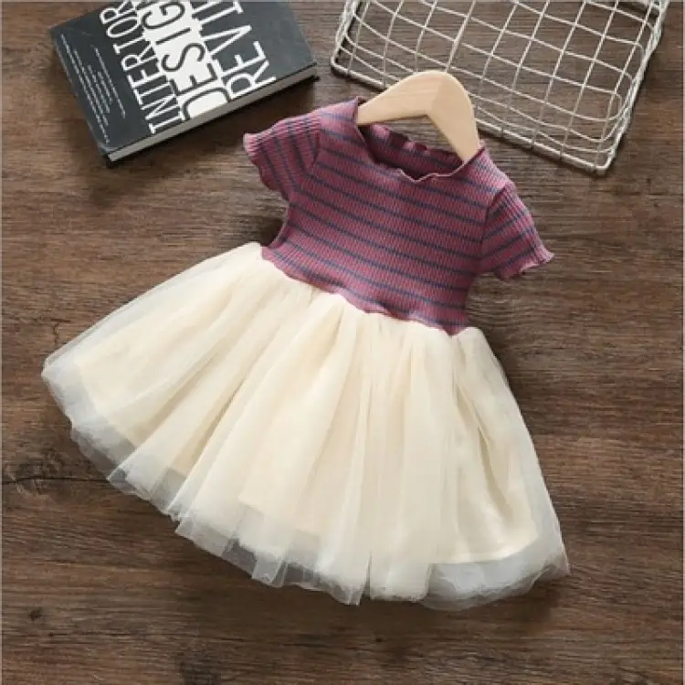 2022 New Kids Dress Short Sleeve Summer Princess 6092 - Image 4
