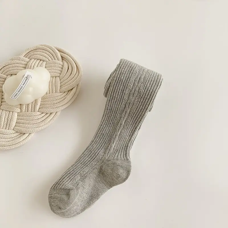 White Ribbed Baby Socks for Girls Spring Autumn - Image 14