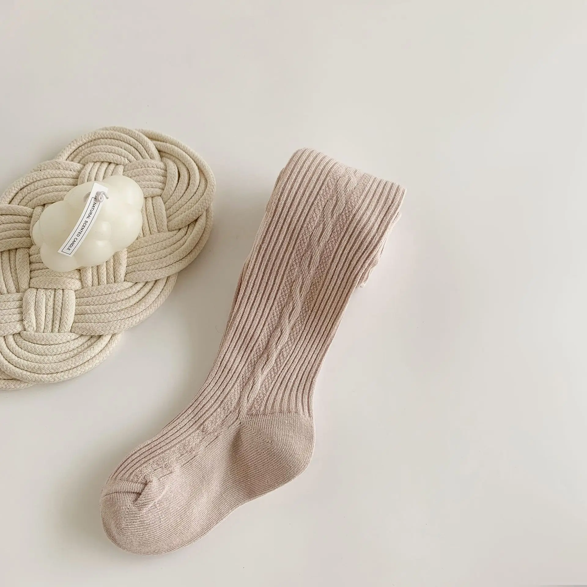 White Ribbed Baby Socks for Girls Spring Autumn - Image 16