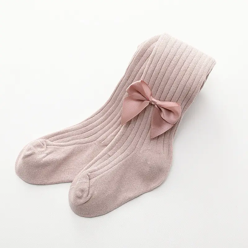 White Ribbed Baby Socks for Girls Spring Autumn - Image 3