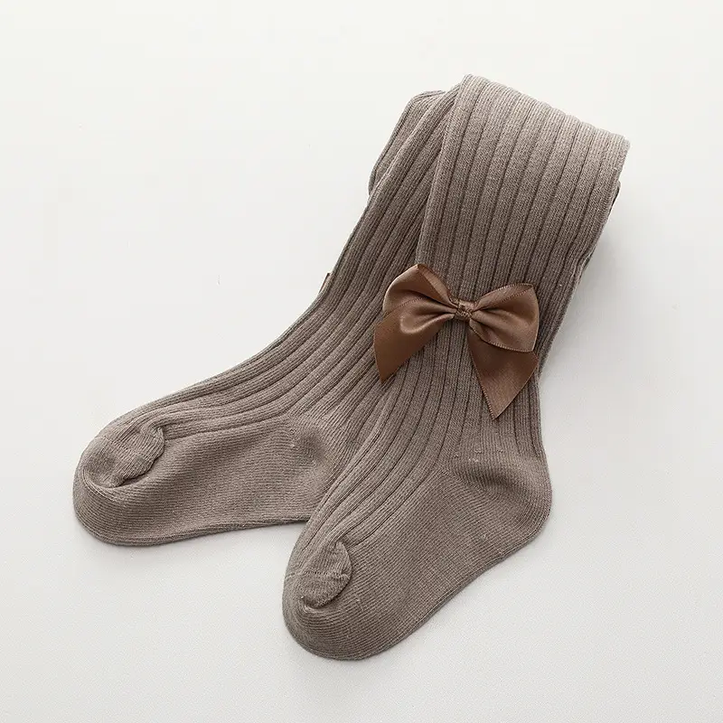 White Ribbed Baby Socks for Girls Spring Autumn - Image 5