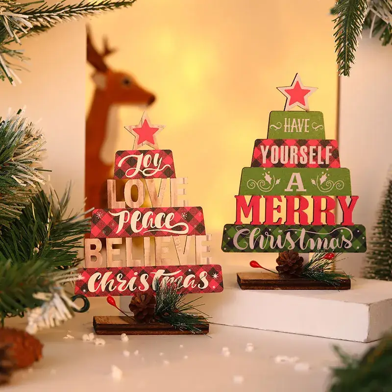 Christmas Tree Decor with English Letters for Party