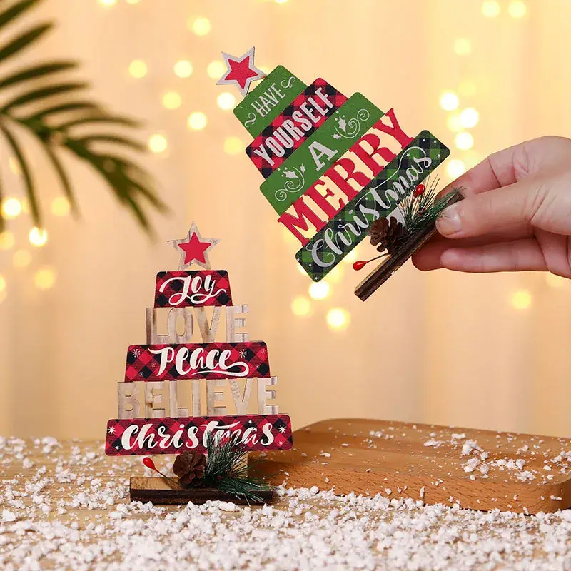 Christmas Tree Decor with English Letters for Party