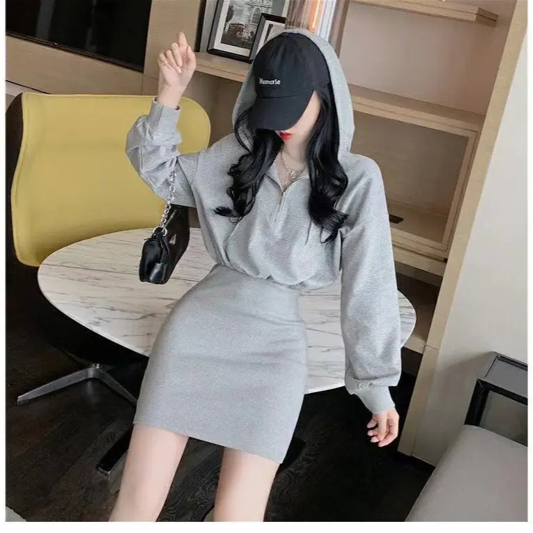 Black Long Sleeve Waist Slimming Dress for Women - Image 17