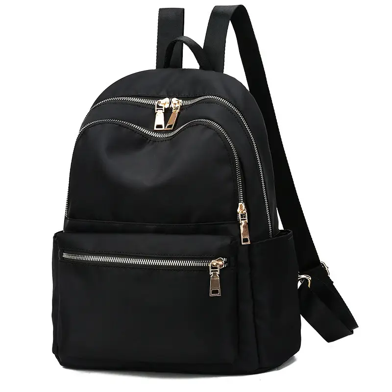 Women's Black Oxford Cloth Backpack 2025 School Casual Large Capacity - Image 3