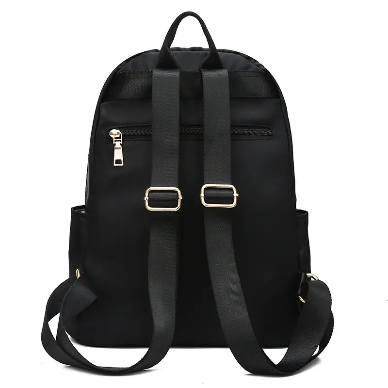 Women's Black Oxford Cloth Backpack 2025 School Casual Large Capacity - Image 4