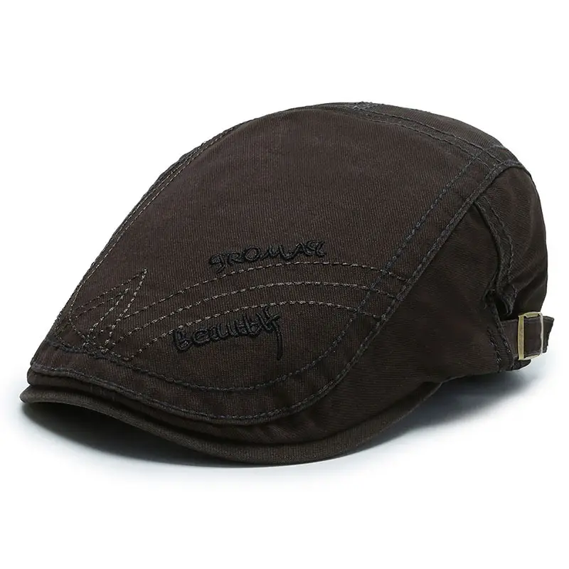 Brown British Men's Forward Cap with Brand Embroidery