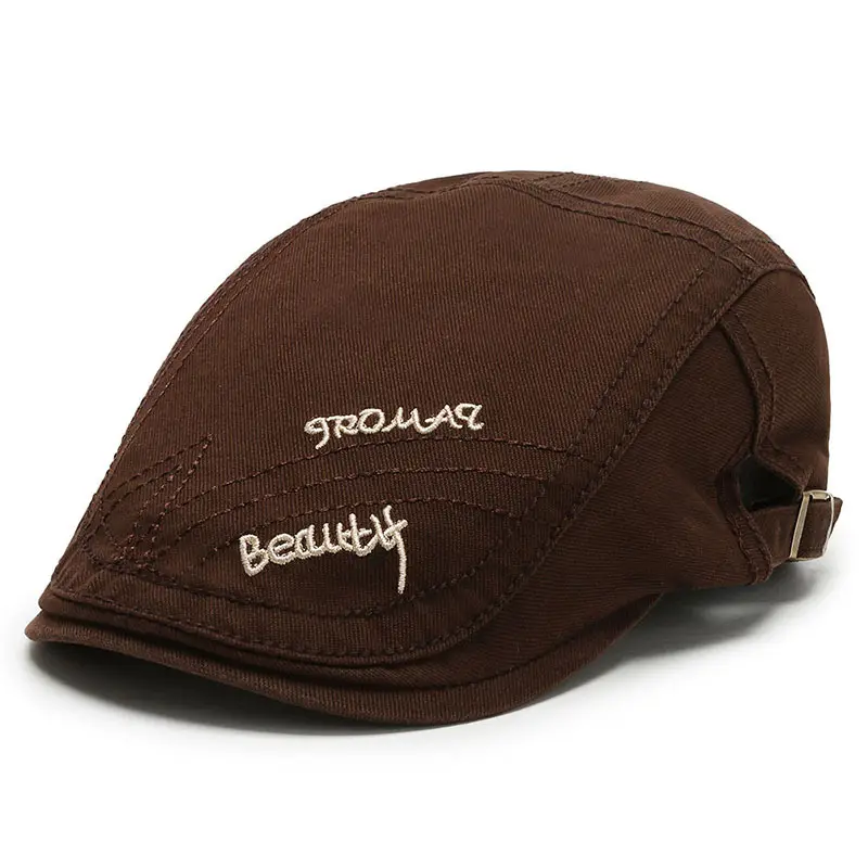 Brown British Men's Forward Cap with Brand Embroidery