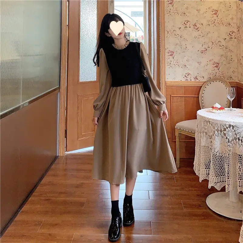 2026 Winter Fake Two-Piece Skirt Dress Women — feature 18