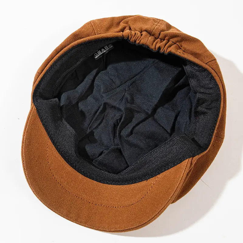 Women's Japanese Style Anti-Beret Cap Brown Autumn Winter Shade - Image 7