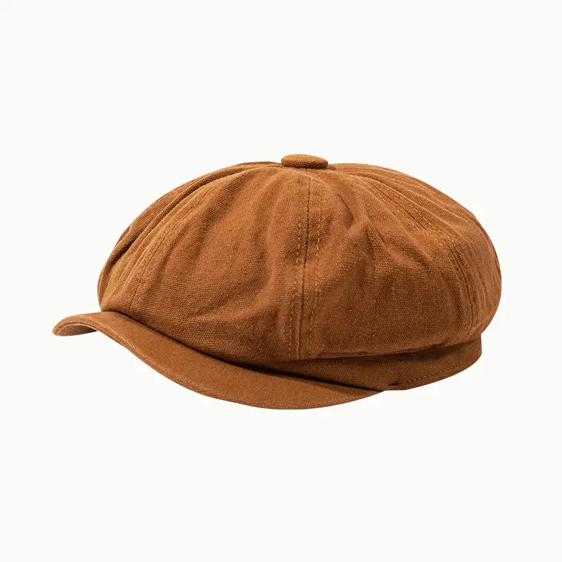 Women's Japanese Style Anti-Beret Cap Brown Autumn Winter Shade - Image 8