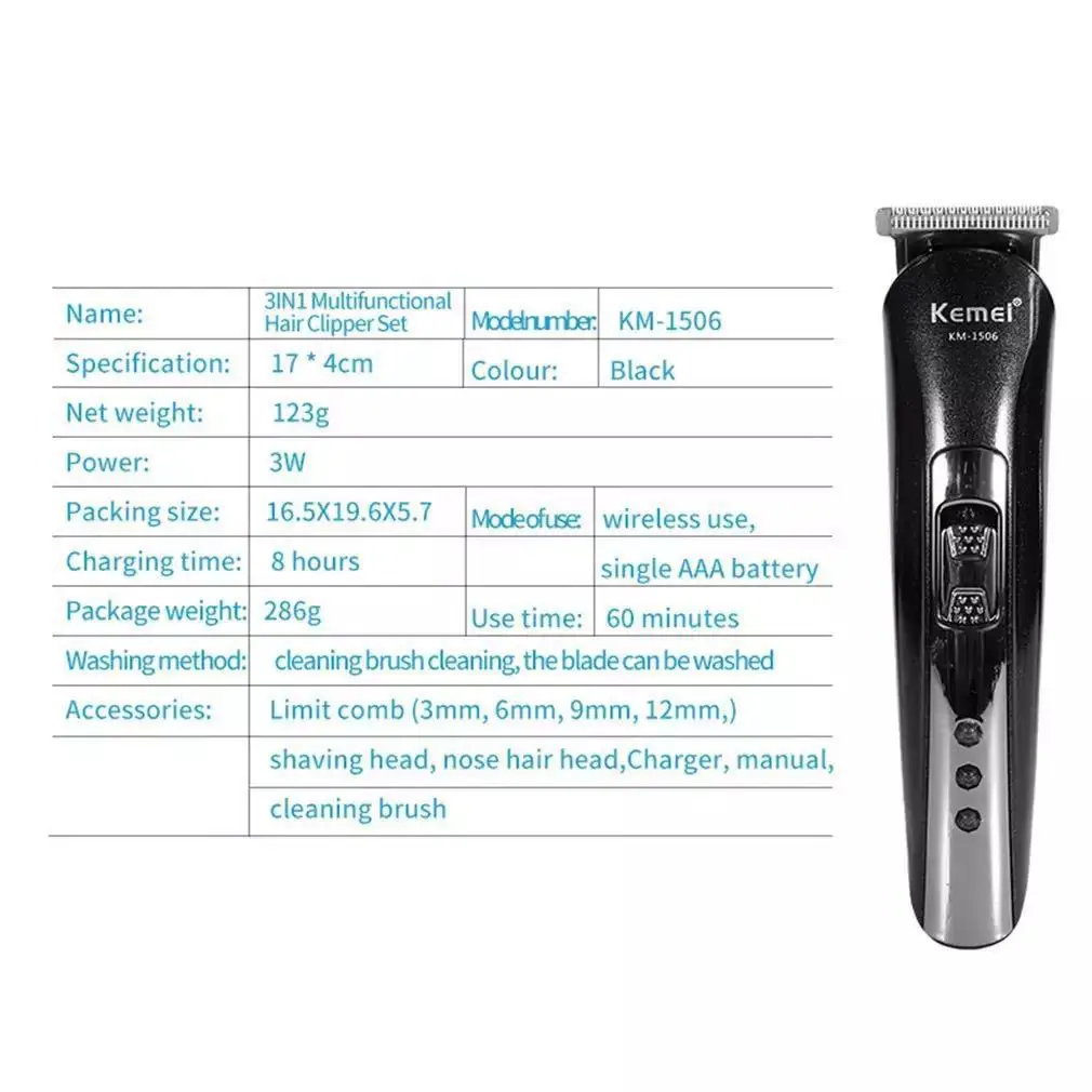 Three-In-One Electric Hair Clipper for Men — feature 5