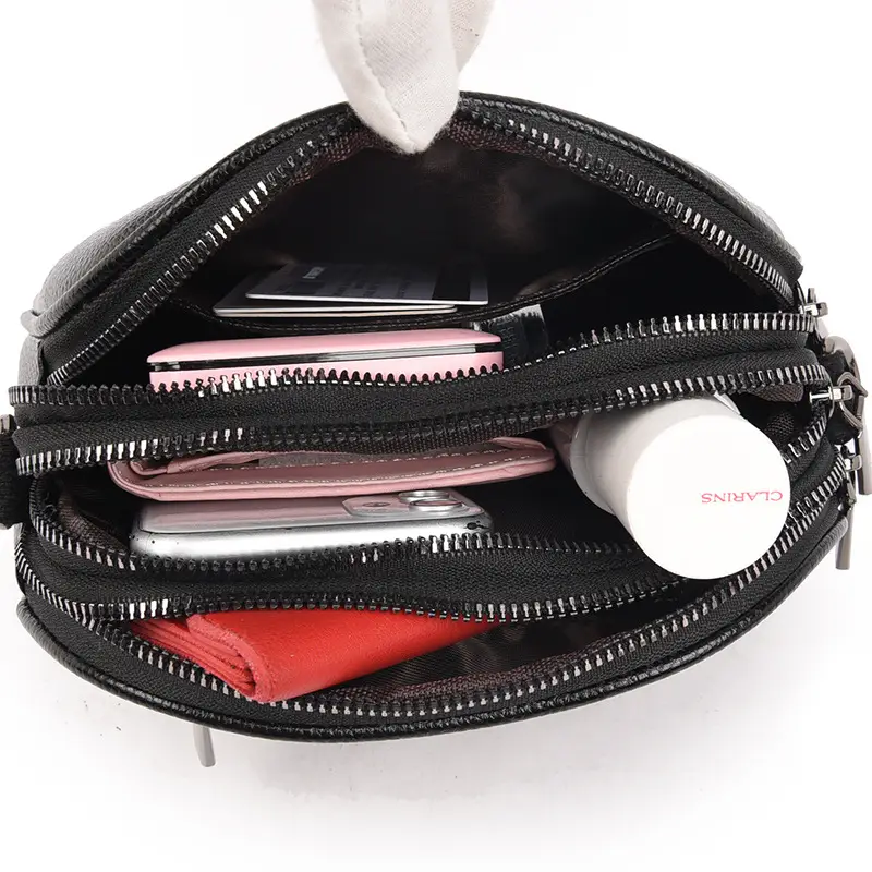 Black Korean Style Mobile Phone Shoulder Bag for Women - Image 9