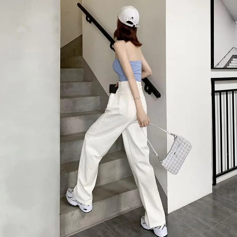 Wide Leg Jeans Women High Waist Loose Slim Fit 2021 - Image 8