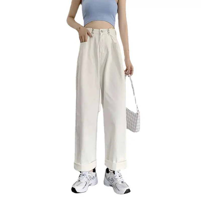 Wide Leg Jeans Women High Waist Loose Slim Fit 2021 - Image 9