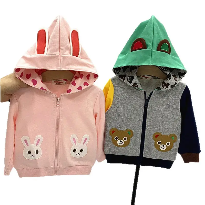 Japanese Baby Rabbit Bear Coat with Big Ears Hooded Saree - Image 7