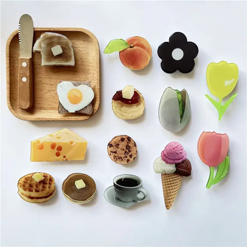 Yellow Tulip Mobile Phone Airbag Bracket Cake Glue Drop Simulation - Image 17