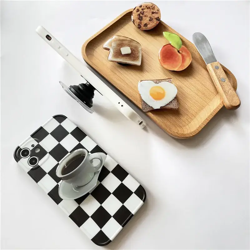 Yellow Tulip Mobile Phone Airbag Bracket Cake Glue Drop Simulation - Image 18