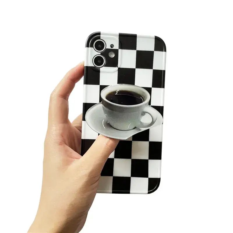 Yellow Tulip Mobile Phone Airbag Bracket Cake Glue Drop Simulation - Image 20