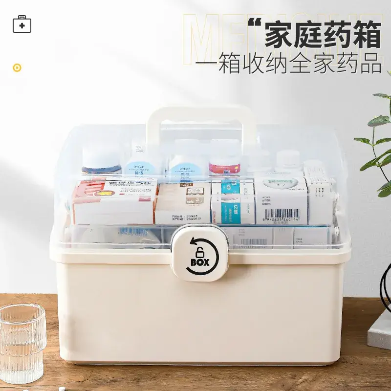 Younai Multi-Layer Medicine Storage Box White - Image 9