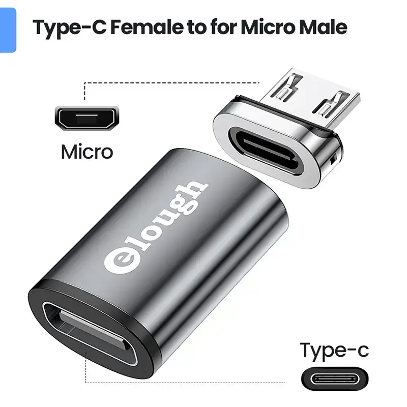 Magnetic OTG Adapter 480Mbps Type-C to MicroType-C - Image 5