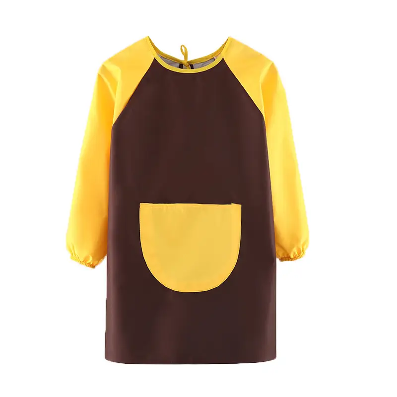Children's Waterproof Long Sleeve Apron with Bunny Print - Image 41