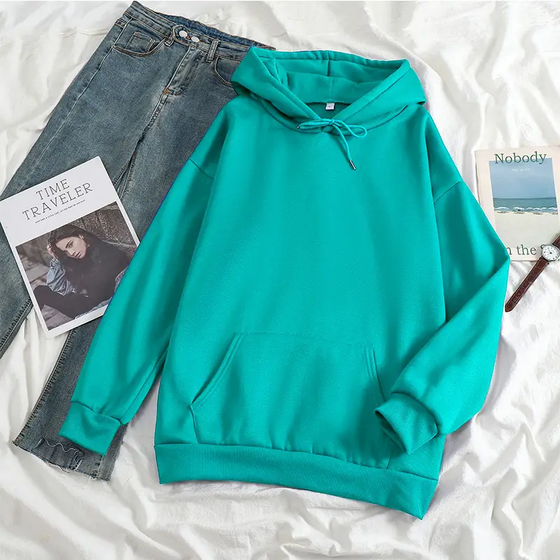 New 24-Color Hooded Sweatshirt Large Export Quality - Image 34