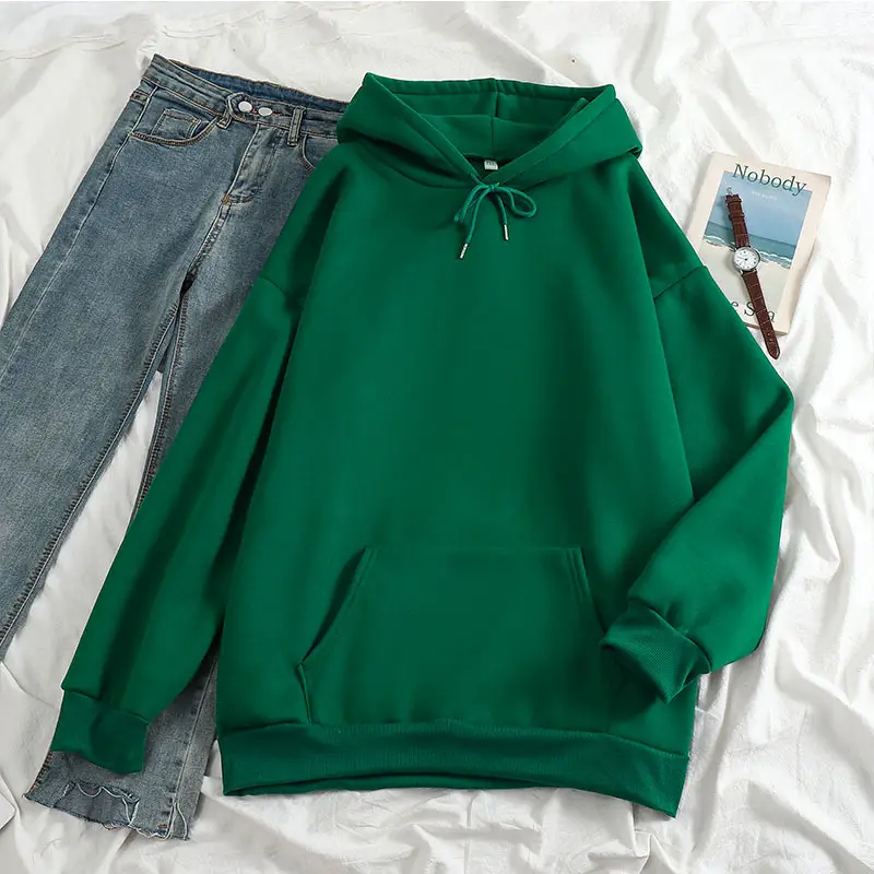 New 24-Color Hooded Sweatshirt Large Export Quality - Image 37